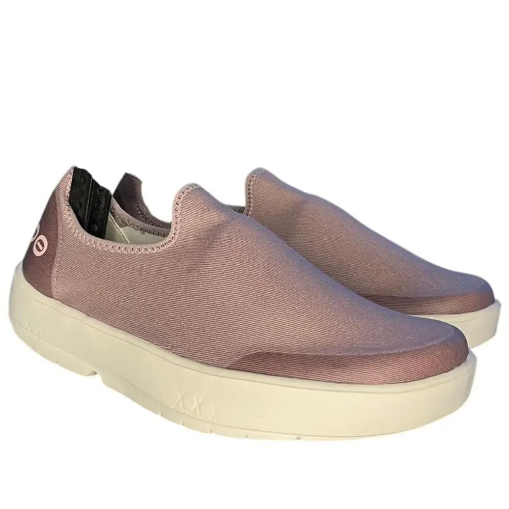 Womens OOFOS OOmg Eezee OOMG11152021 Canvas Footbed Orthotic Sneaker SZ 10 Pink
